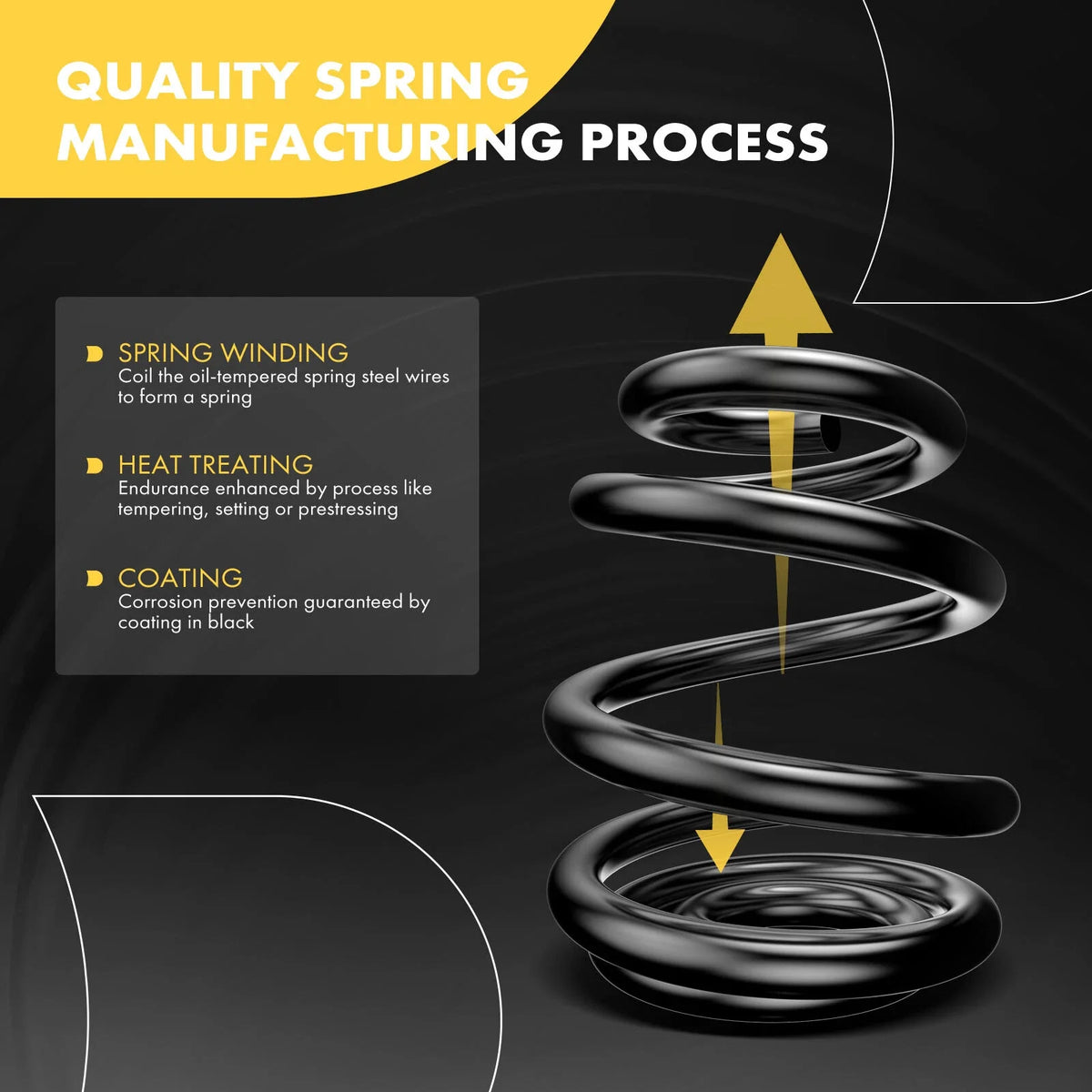 2X Front Coil Springs for Dodge Grand Caravan (2011) VW Routan (2009–2010)