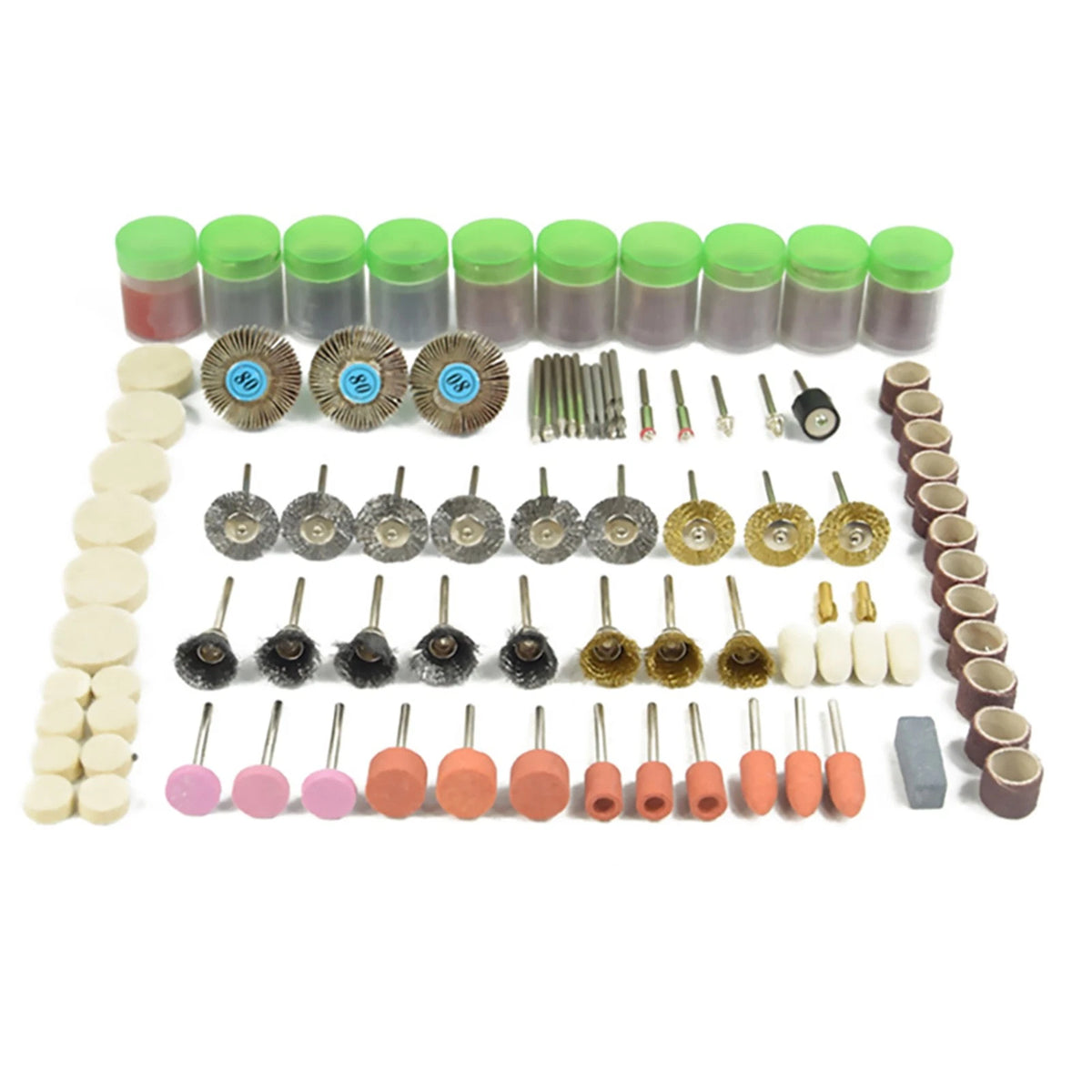 Set of 350 Metal Rotary Tool Accessories for Grinding Sanding Polishing