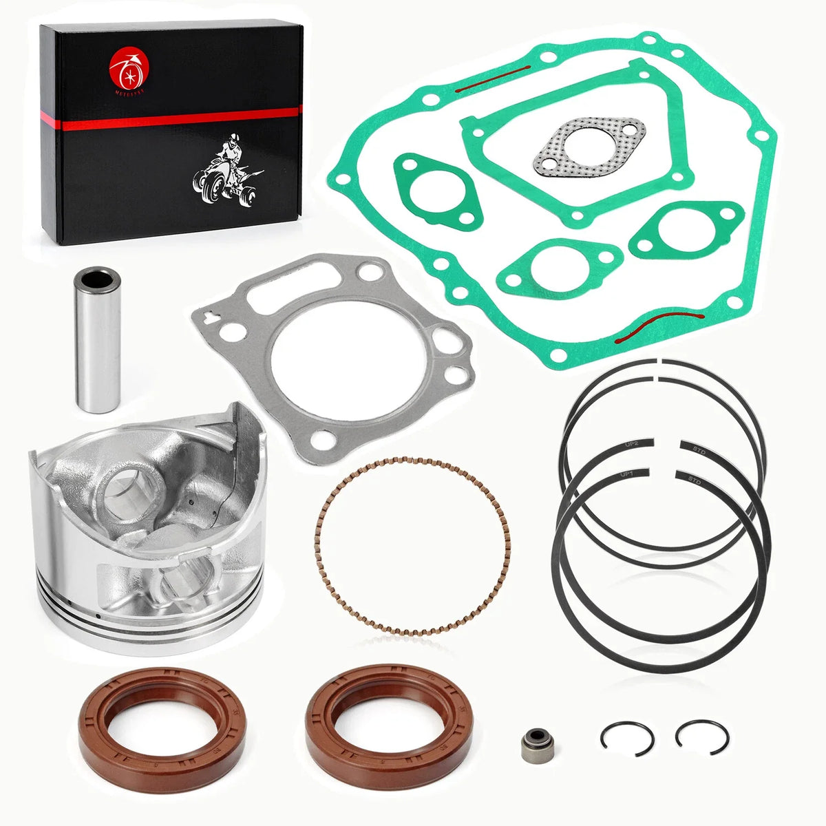 Top End Kit Piston Intake Exhaust Valve for Yamaha Golf Cart YDRA (2007–2016)