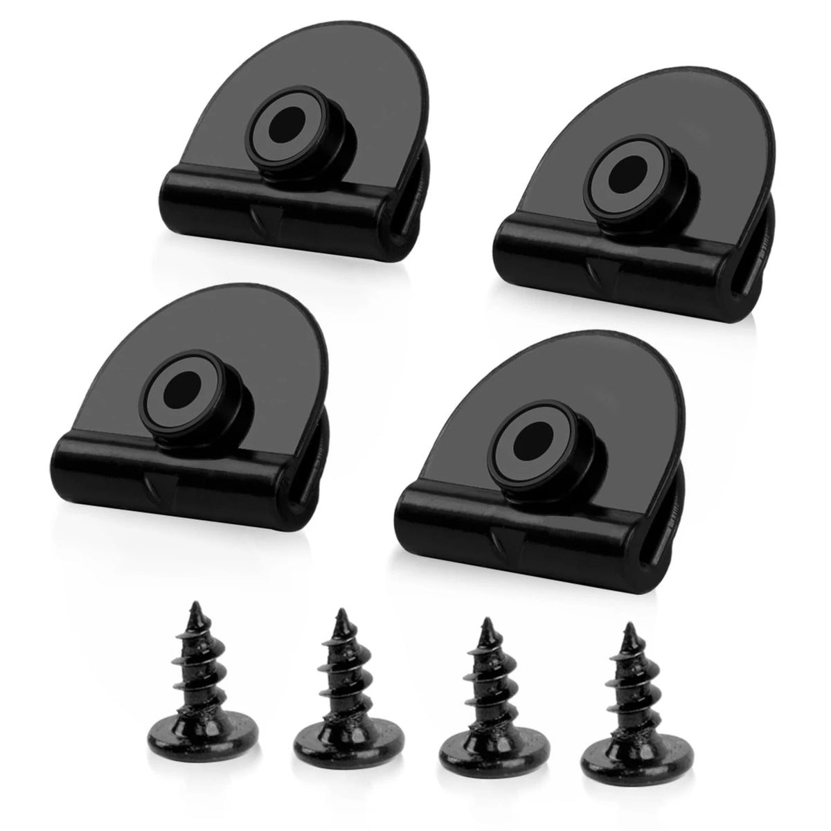 Set of 4 Battery Left Side Cover Clips for PSLER (One Size) - Black