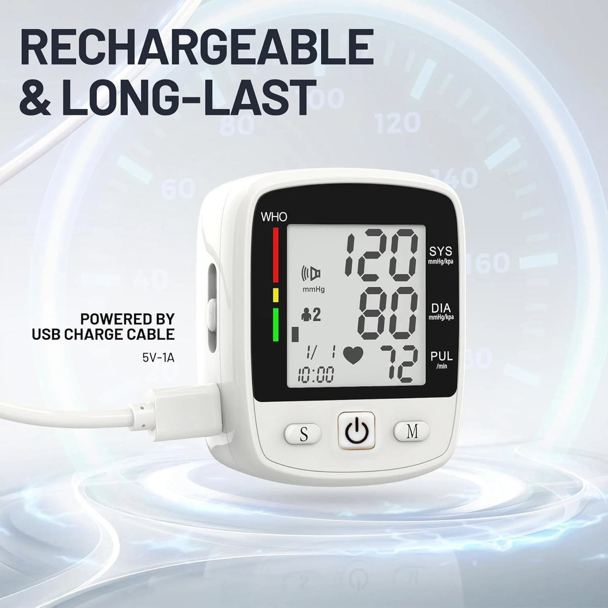 Digital Wrist Blood Pressure Monitor for Automatic Measurement (Medium)