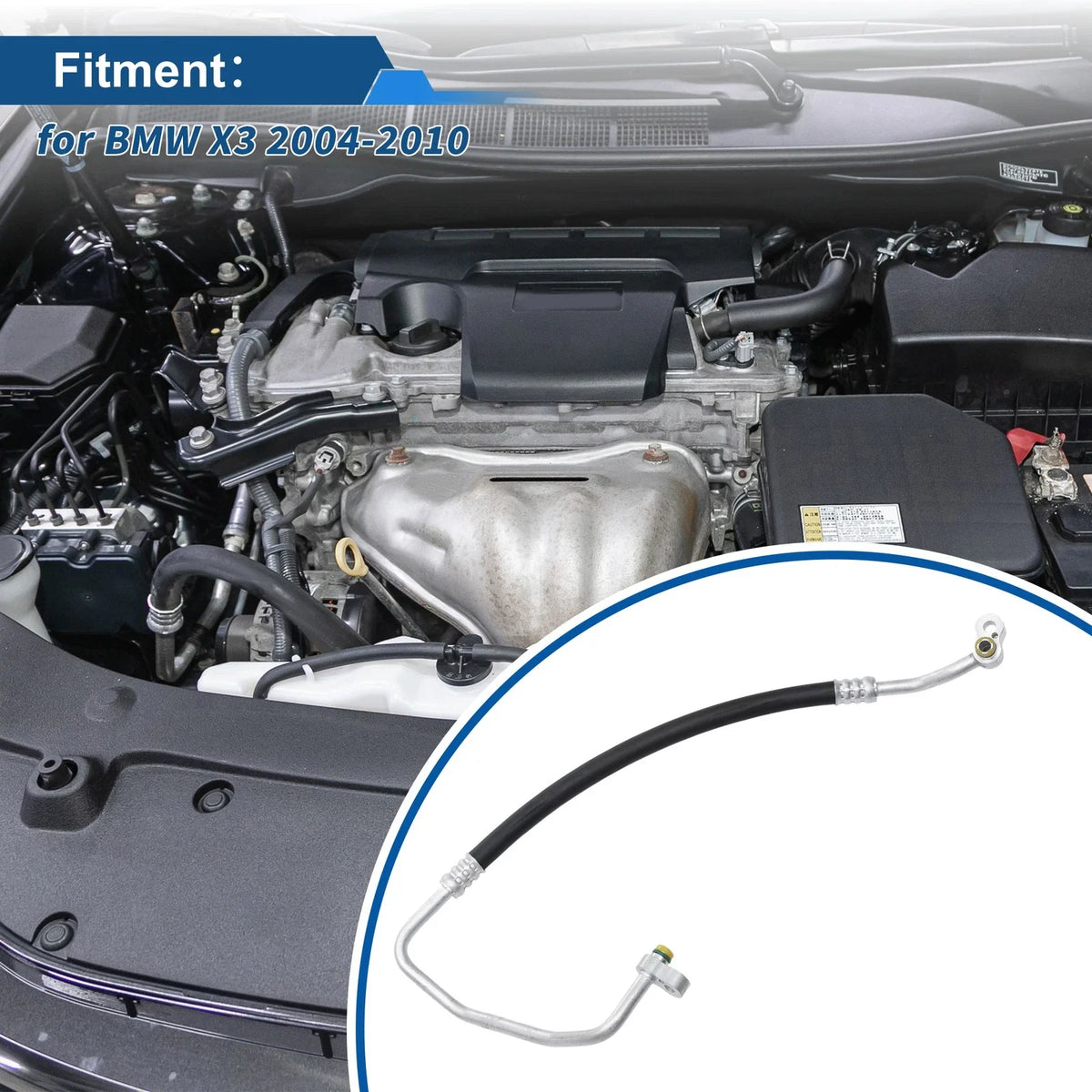 A/C Refrigerant Liquid Hose for BMW X3 (2004–2010) No. 64536988866