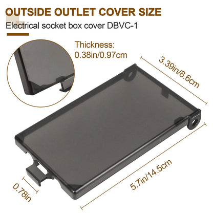 1-Gang Vertical Outdoor Outlet Cover for DBVC-1 (2-Pack)