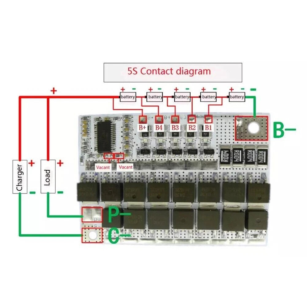 2X 100A 12V BMS Li-ion LMO Battery Protection Circuit Board for