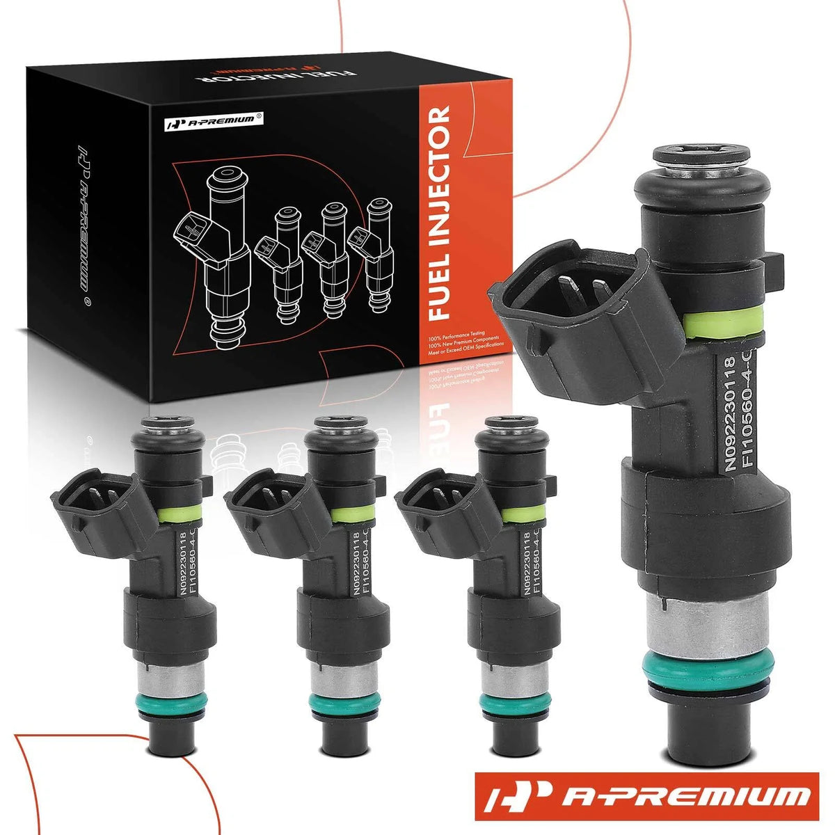 Set of 4 Fuel Injectors for Nissan Sentra Versa (2007–2012) NV200 (2013–2017) Cube (2009–2014)