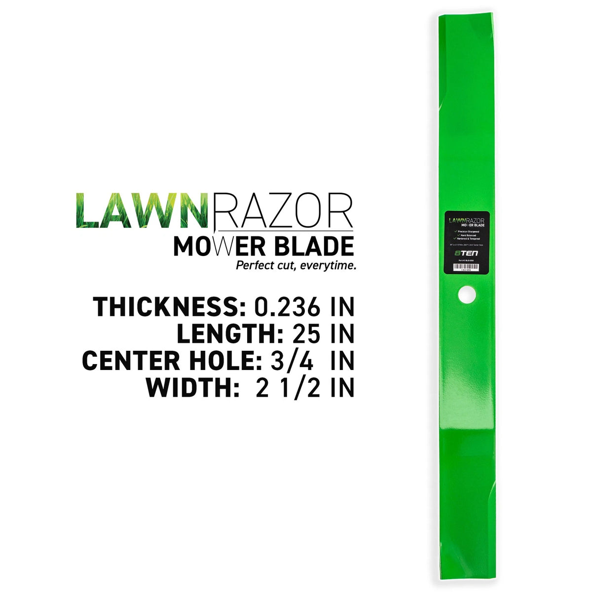 9X LawnRAZOR Mower Blades for Toro (29-5530, 23-2410)