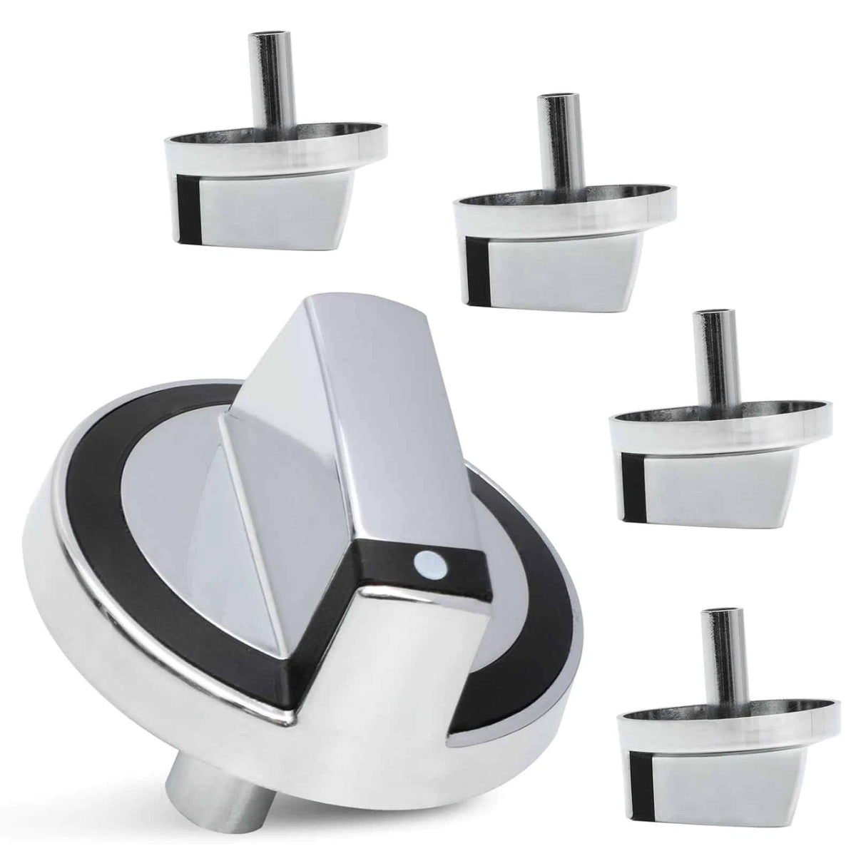 5pcs Stove Control Knob Replacement for Oven Burner Repair Parts