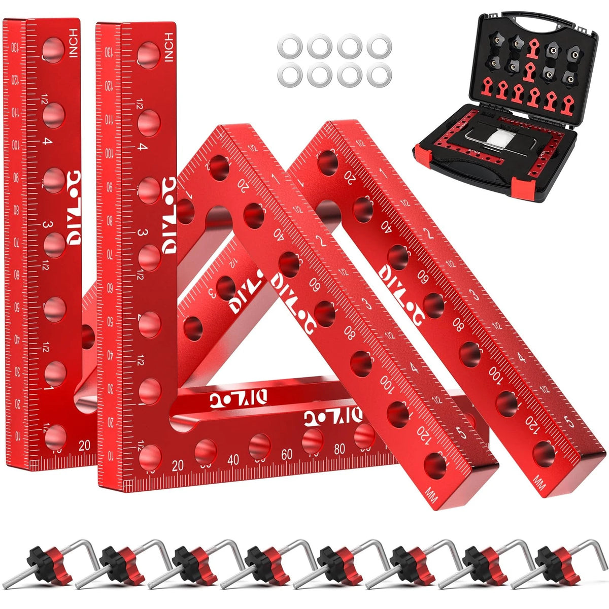 4X Corner Clamp for Woodworking 90 Degree (5.5")