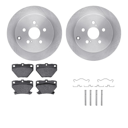 2X Brake Disc and Pad Kit for Toyota Matrix, Pontiac Vibe (2000–2007) - WFWH1-76123