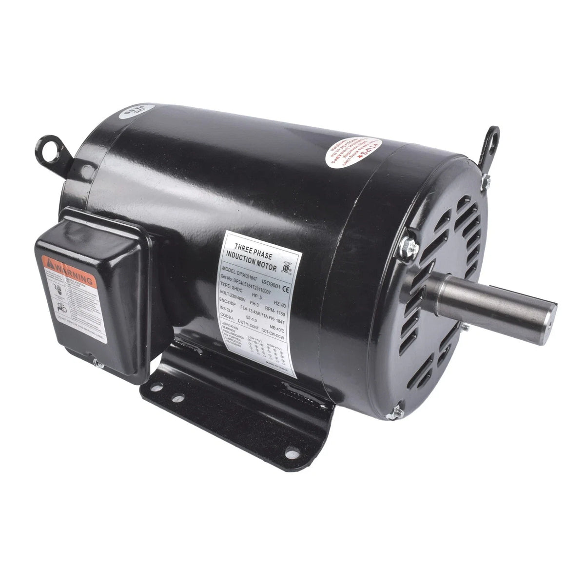 Electric Air Compressor Motor for 5HP 3 Phase (208-230/460V)