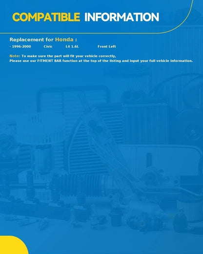 Power Window Regulator and Motor for Honda Civic (1996–2000)