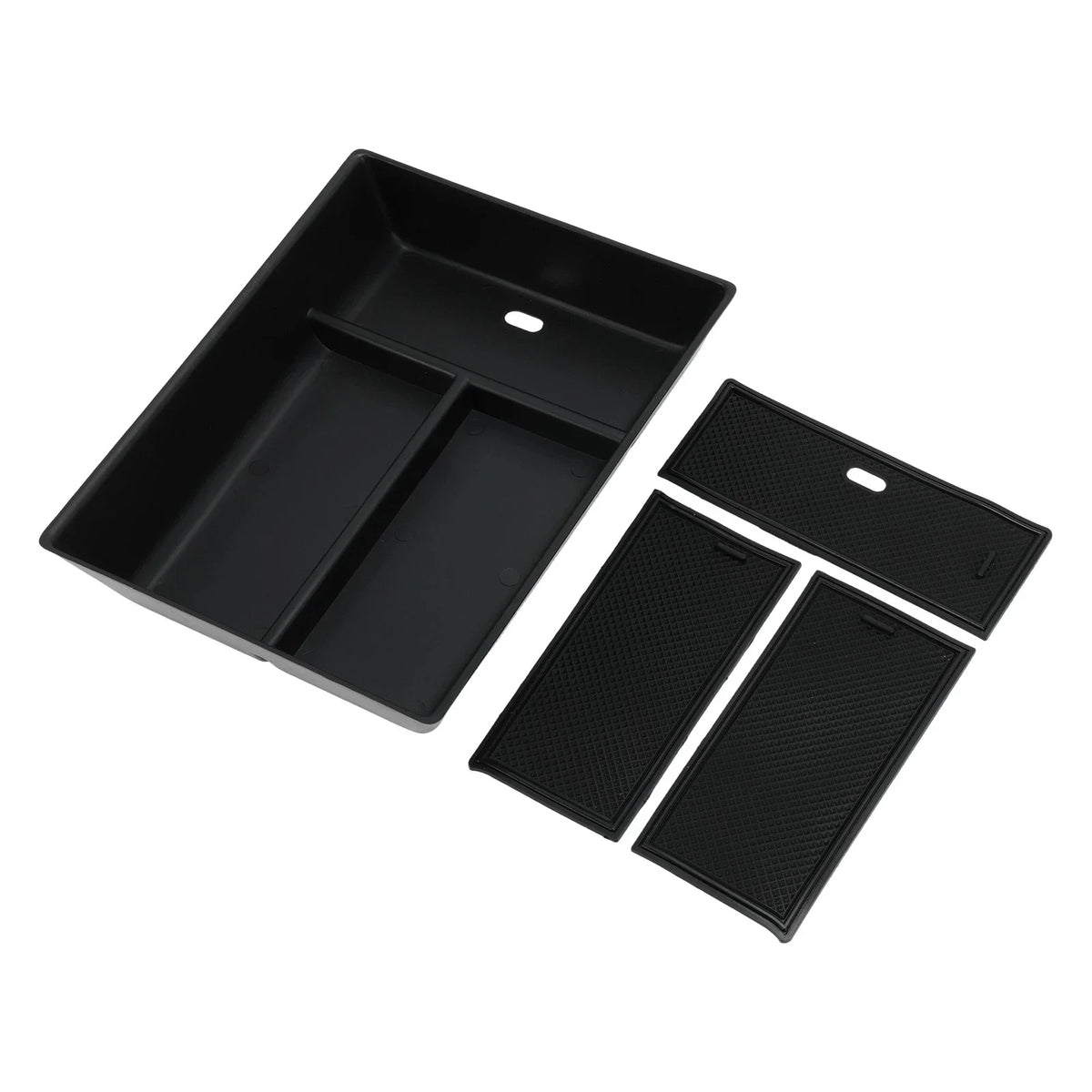 Center Console Armrest Organizer Tray for Mercedes Benz EQS EQE (2022–2024) Black