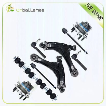 10PC Front Lower Control Arm Wheel Bearing Kit for Pontiac Grand Am (1999–2005)
