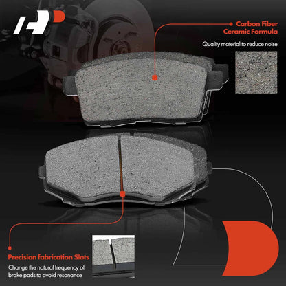Set of 4 Disc Brake Rotors & Ceramic Pads for Mazda CX-9 (2007–2015) CFC1258, SBC1258, BC1258