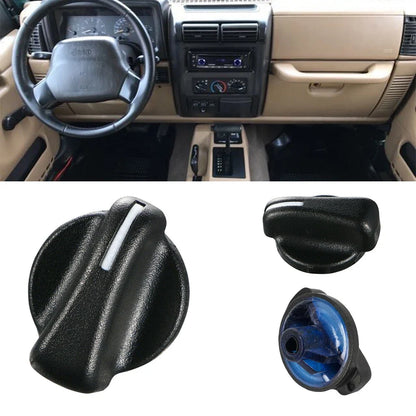 Set of 1 Control Knob Fan Speed Heater A/C for Jeep Wrangler TJ (1999–2006) 5011218AA