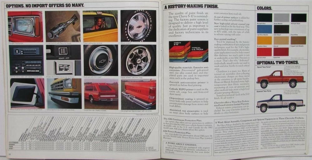 Sales Brochure for Chevrolet S 10 Tahoe Durango (1982)