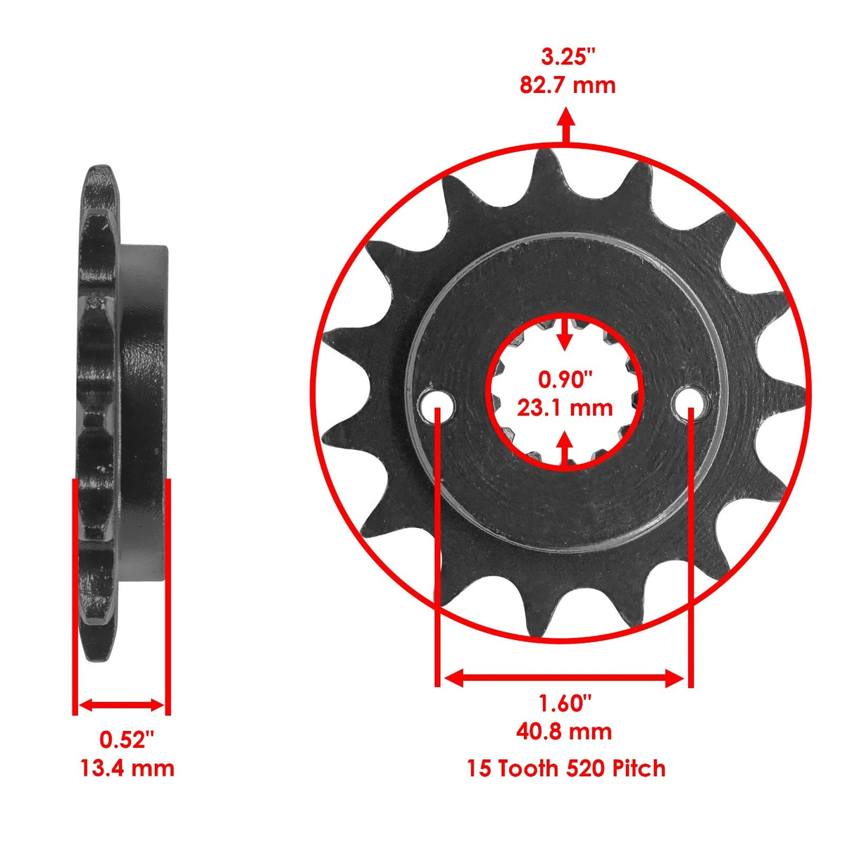 Black O-Ring Drive Chain & Sprockets Kit for Kawasaki ZX-6R (1998–2004) EG1604FS111XO