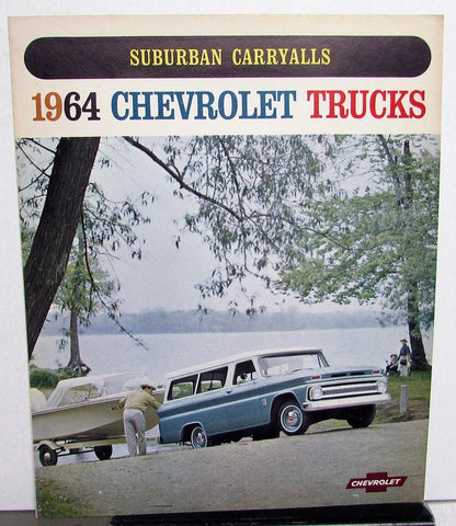 1964 Chevrolet Truck Suburban Carryalls Sales Brochure Folder Original