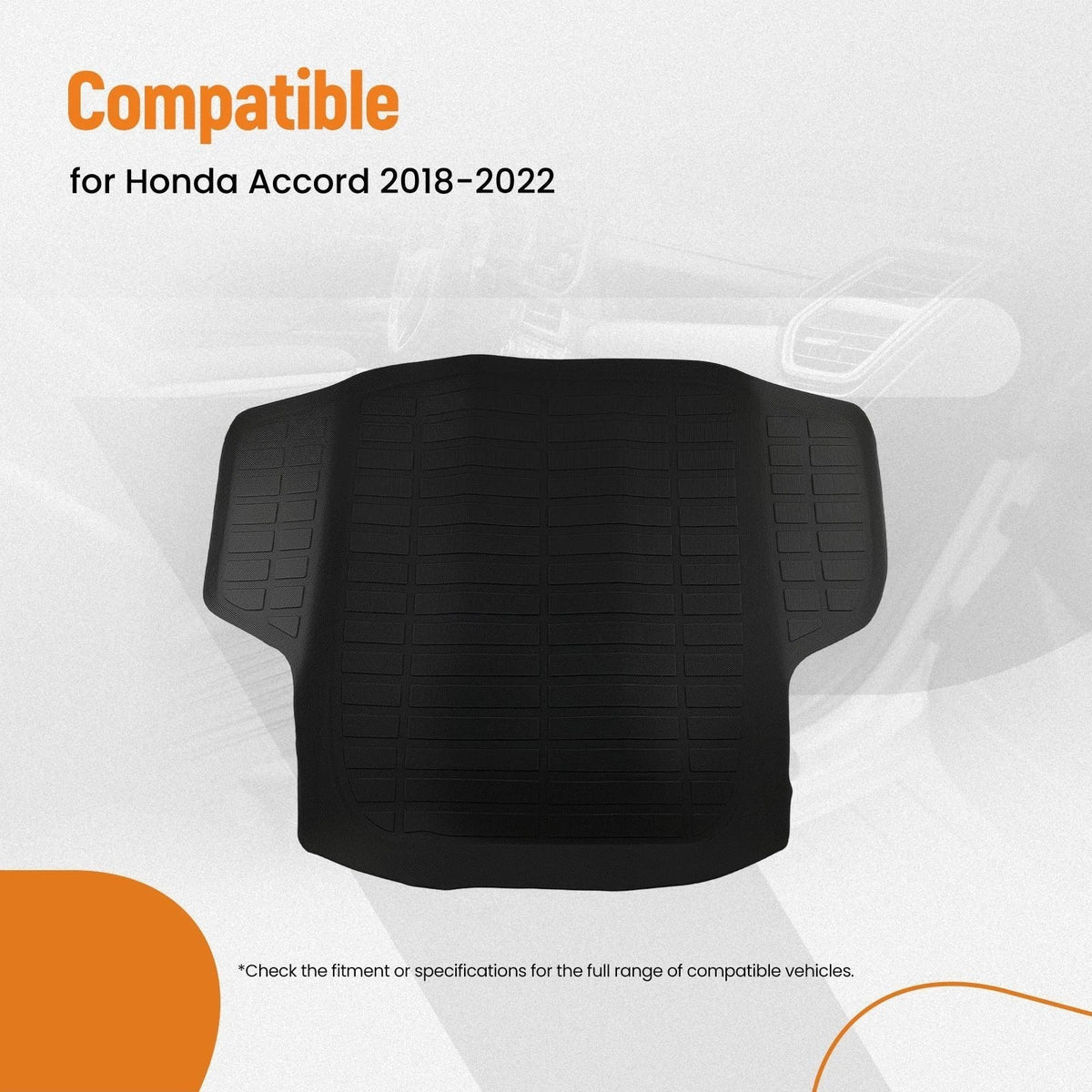 Cargo Mat Liner for Honda Accord (2018–2022) TPE All-Weather