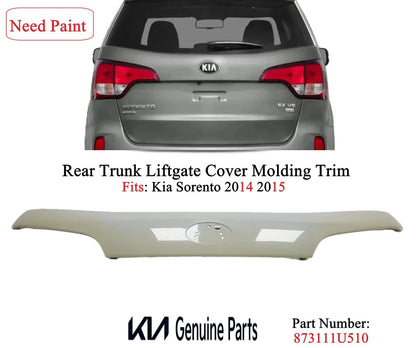 Rear Trunk Liftgate Cover Molding Trim for KIA Sorento (2014–2015) 87311-1U510