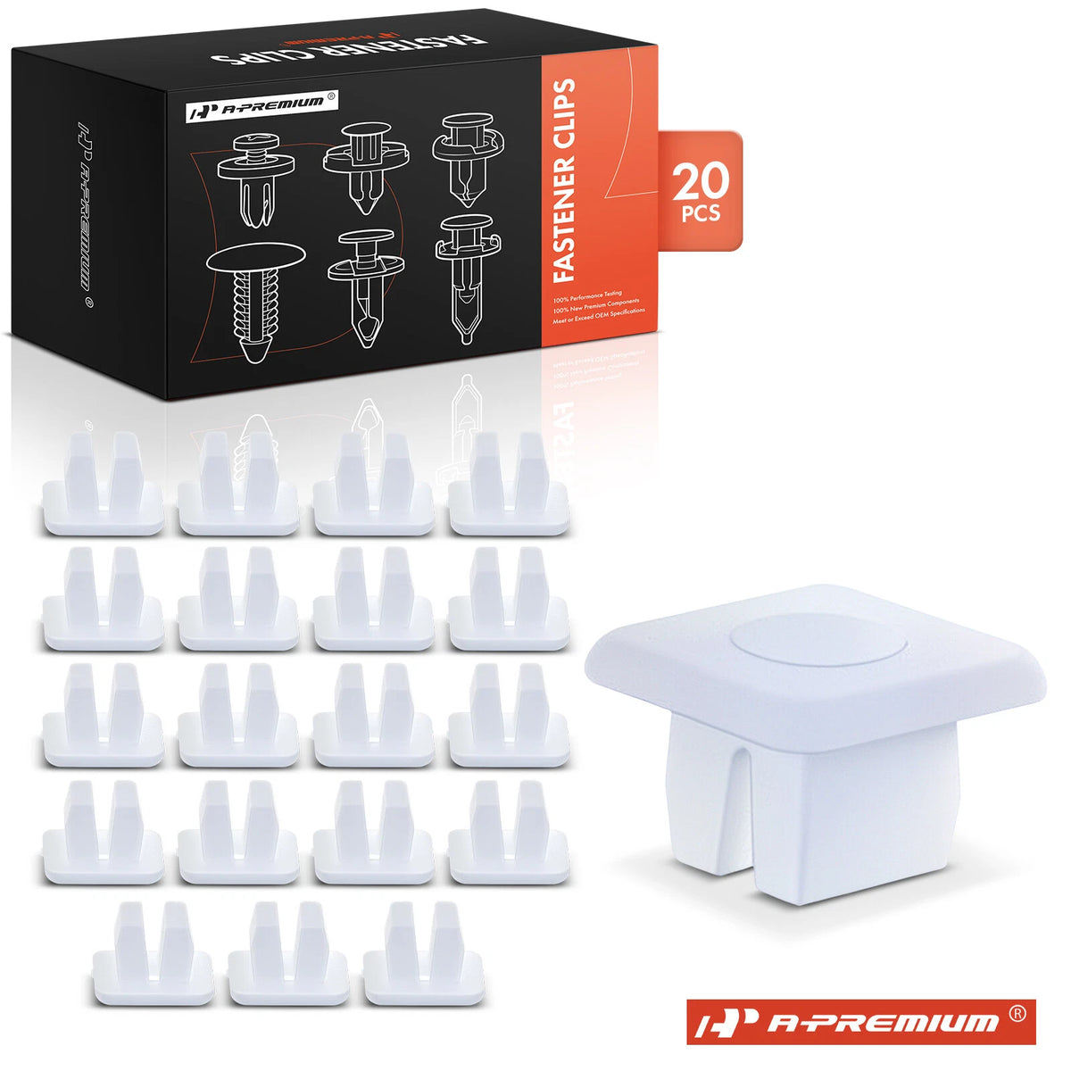 20Pcs License Plate Nut Bracket Clip for Chevy GMC (4755299, 8435)