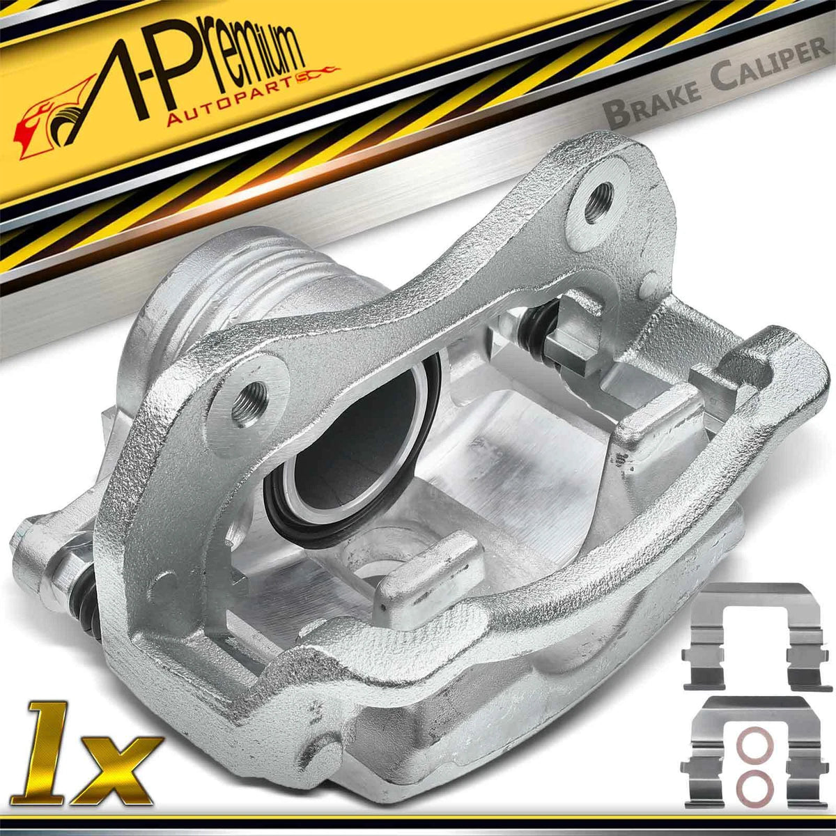 Front Left Disc Brake Caliper w/Bracket for Hyundai Tiburon (2006–2008) - 581802CA00, 581802CA01, 19-B3450