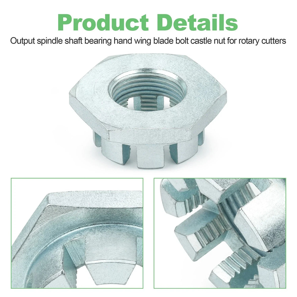 Output Shaft Bearing Nut 70076 for Bush Hog 2615 2515 2610 (2000–2023)