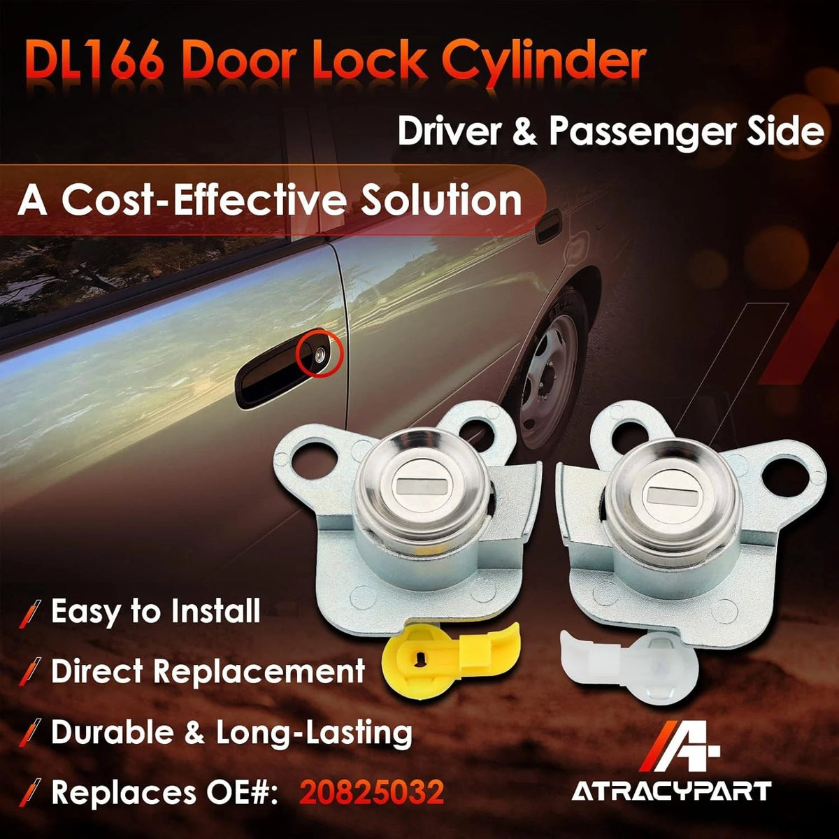 Door Lock Cylinder Switch with Keys for Toyota Corolla (1998–2002)
