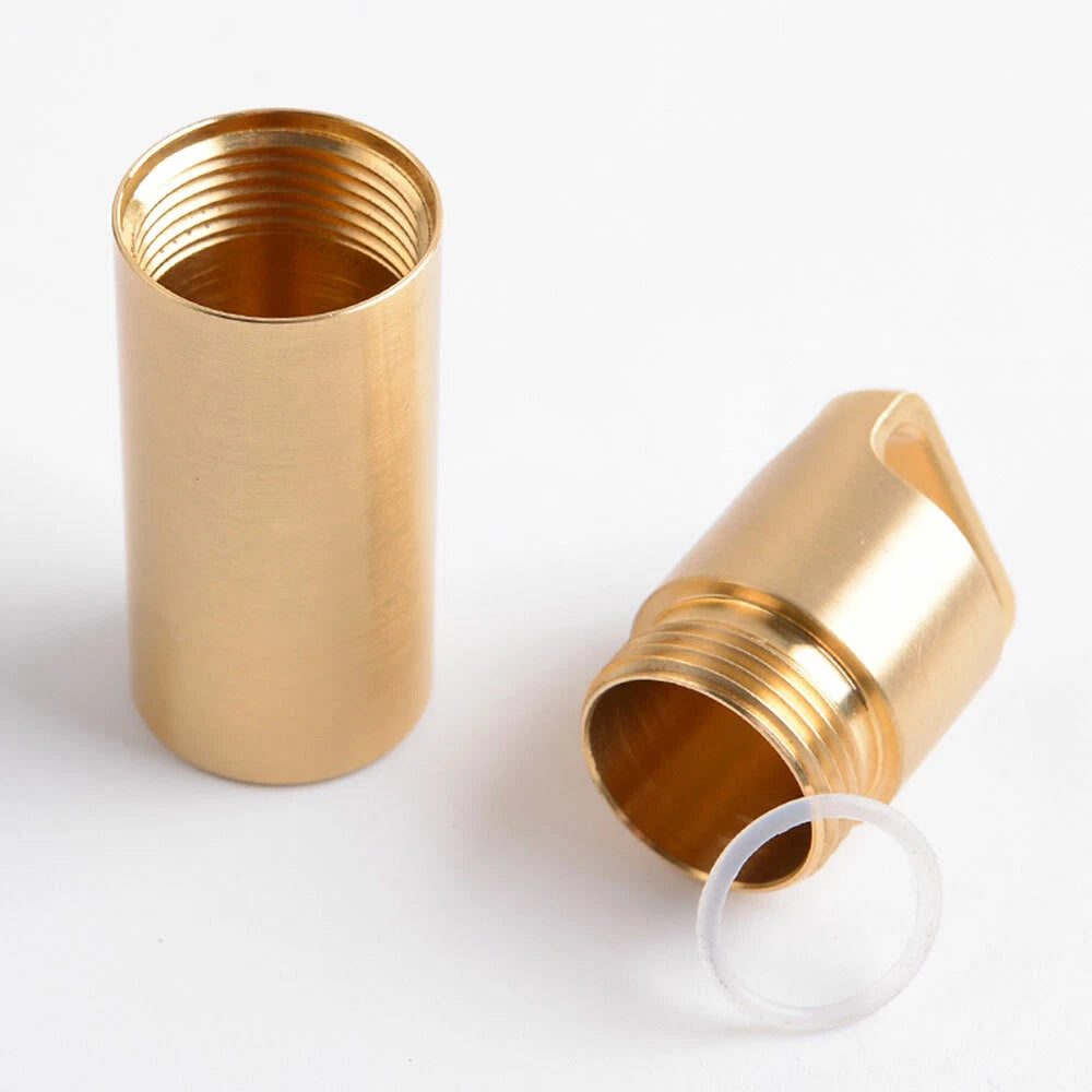 Waterproof Pill Box Case Keychain Holder for Medicine Capsule