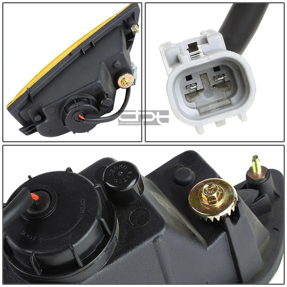 Fog Light Lamp Set for Toyota Corolla (2001–2002) - Yellow Housing, W/Bulbs