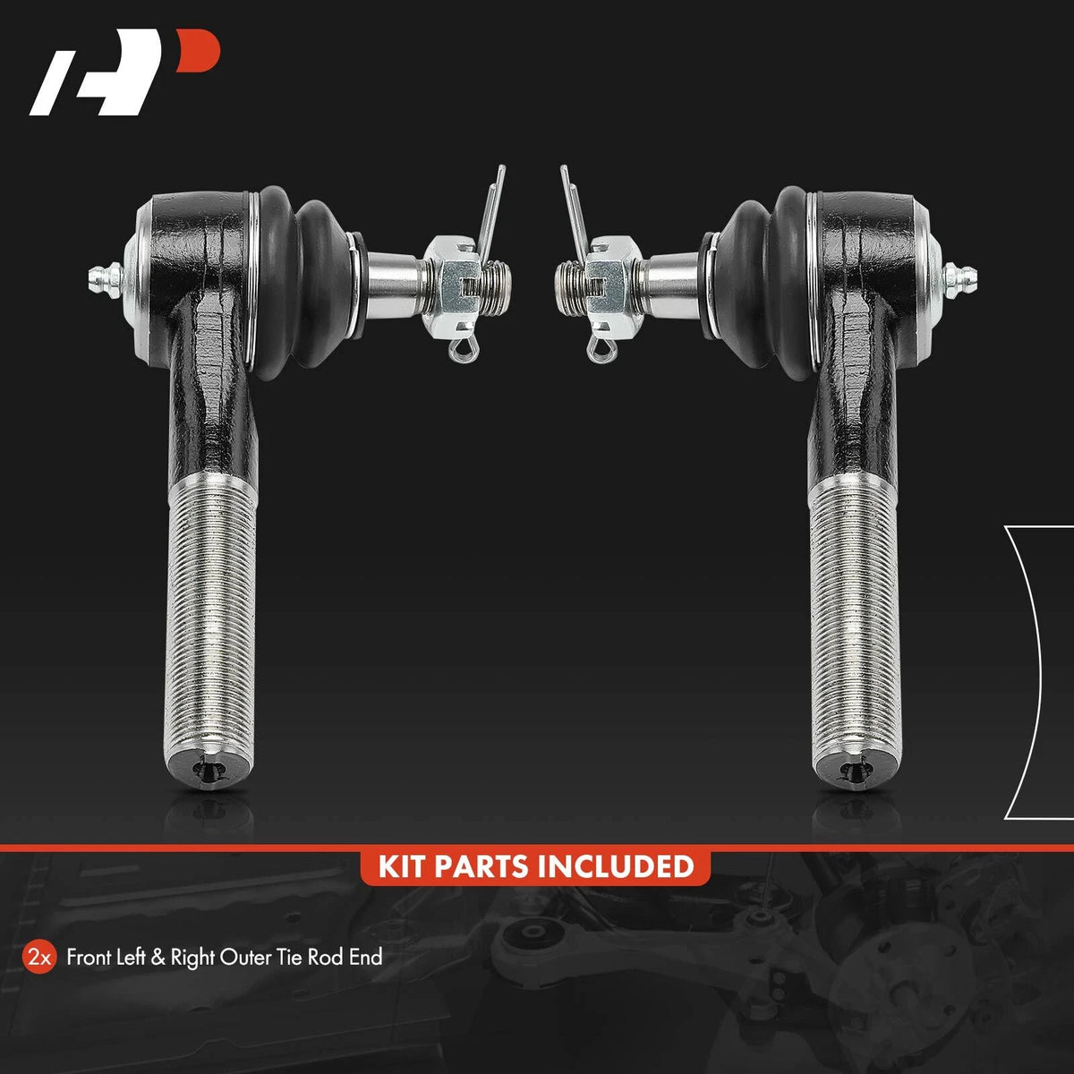 2X Front Outer Tie Rod Ends for Ford Explorer Ranger 1991–1994 MES2215L, T2215, TA5086