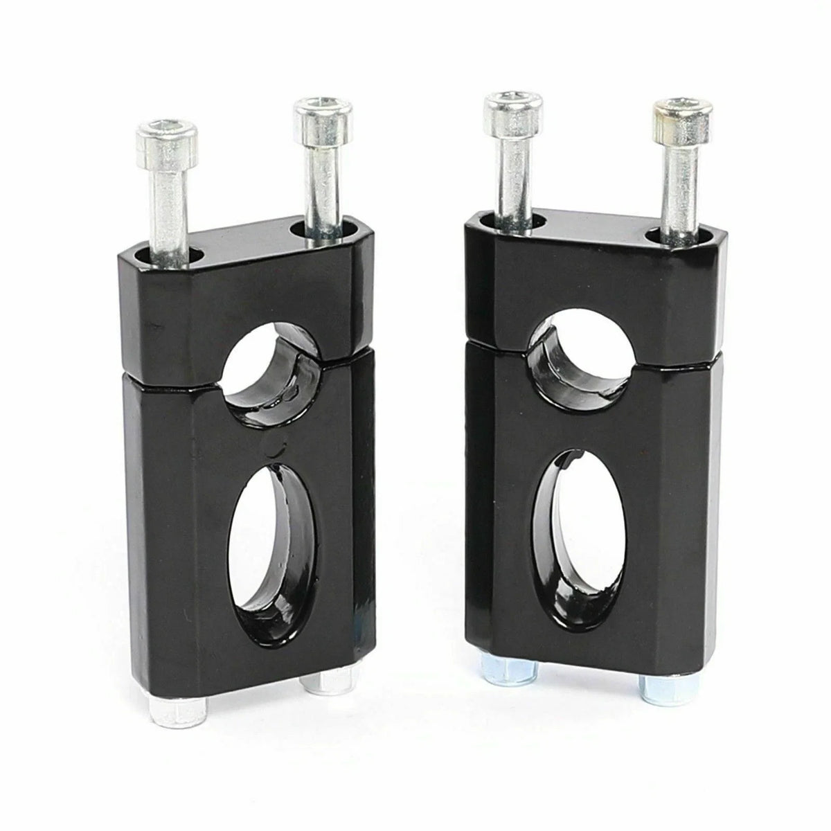 Set of 2 Black Handlebar Mount Clamps Risers 7/8" for Honda XR50 CRF50