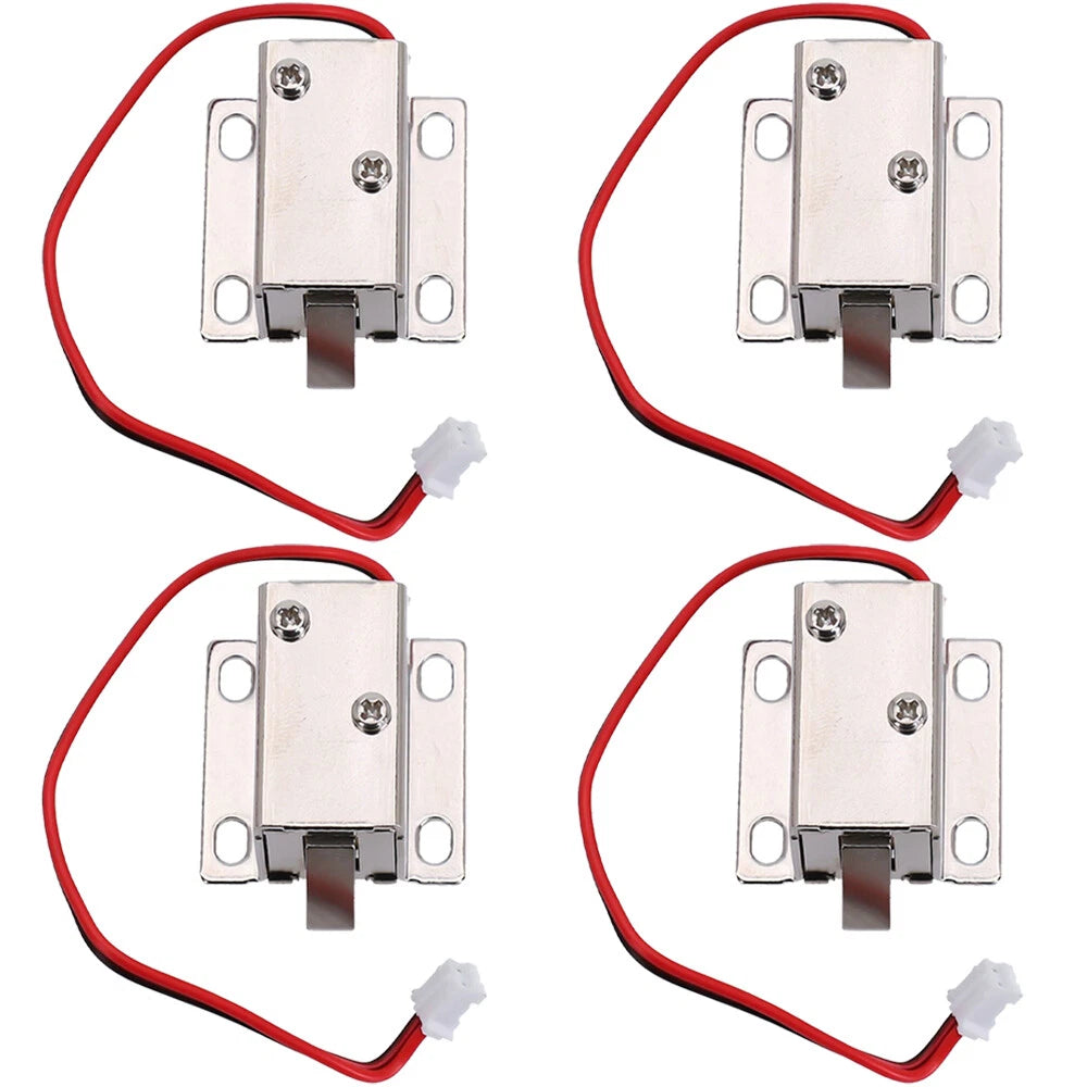 4X Electric Solenoid Lock Tongue Assembly for Door Cabinet Drawer