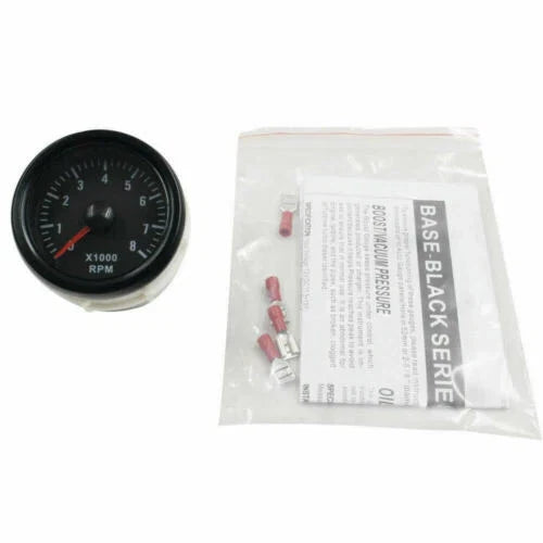 2 Inch 52mm Electrical Tachometer Gauge for Universal Vehicles (0-8000 RPM)
