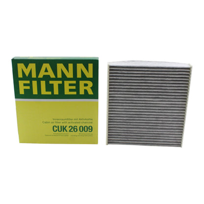 Cabin Air Filter for VW Golf GTI, Tiguan, Audi A3, S3, TT Quattro (Mann CUK26009)
