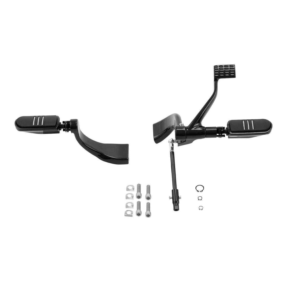 Black Mid-Controls Shifter Lever Pegs Kit for Harley Sportster XL (2014–2022)