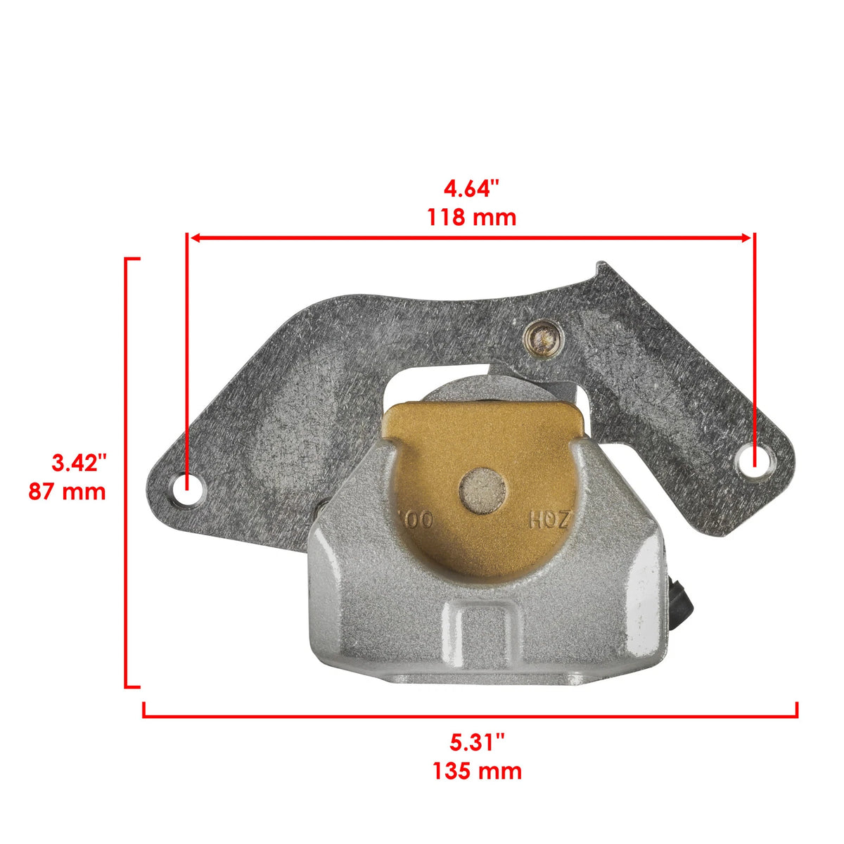 Front Right Brake Caliper with Pads for Honda TRX420TE Rancher 2007–2016 (MP1779CR125SU)