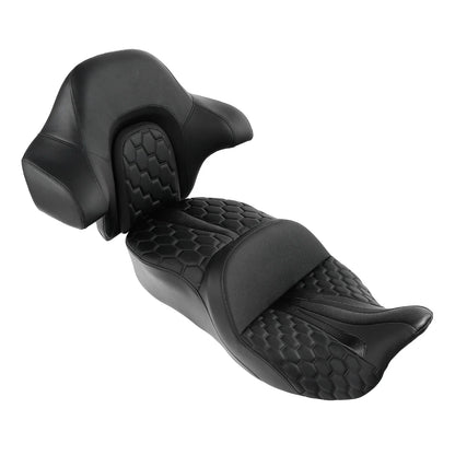 Driver Passenger Seat Backrest for Harley Touring Street Road Glide (2014–2023)