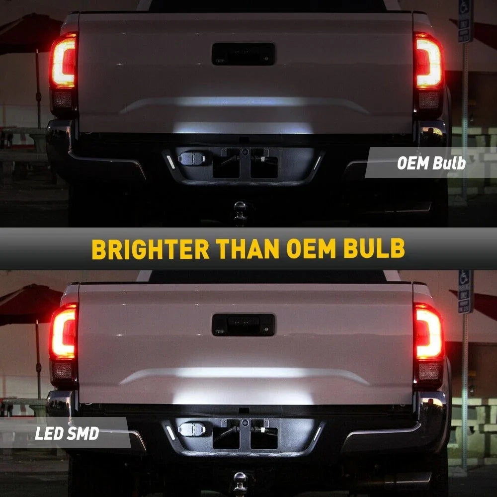LED License Plate Lights for Toyota Tacoma Tundra (2016–2021) SMD 1760LM