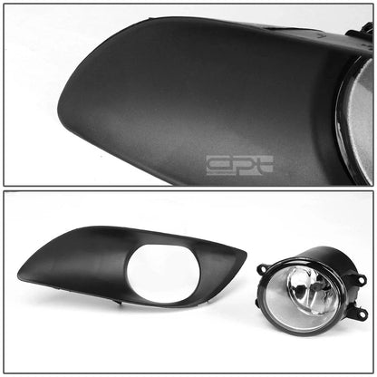 Fog Light Set for Toyota Yaris Hatch (2009–2011) - Clear Lens, Bezel, Switch