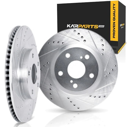 Drilled and Slotted Brake Rotors for Volkswagen Jetta (1999–2005) ALX-PAU-DF-7002-74017-CLA4