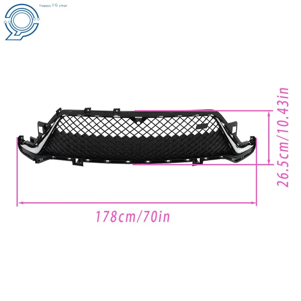 Front Bumper Grille for Buick Envista GS (2024) Black Chrome Mesh