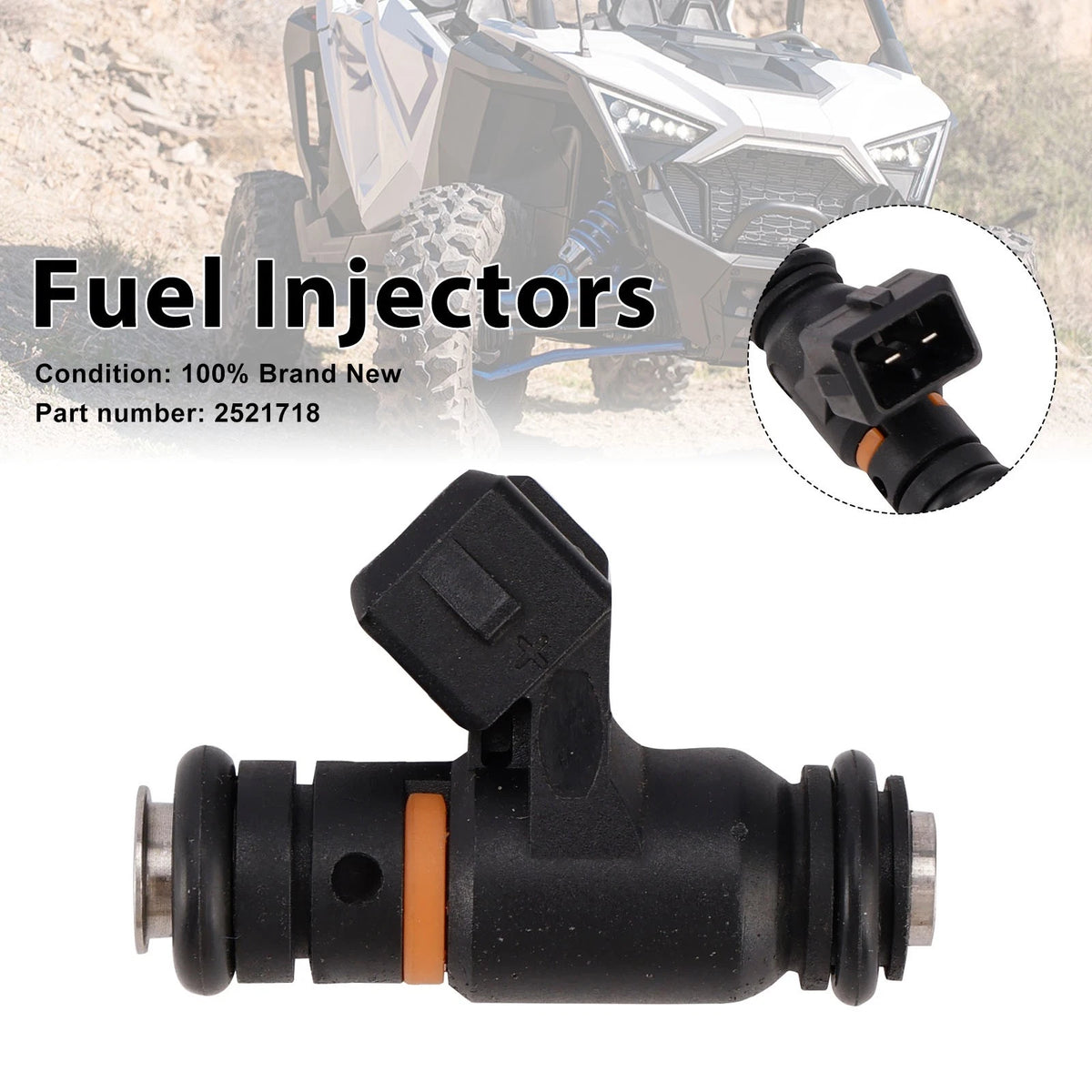 2X Fuel Injectors for Polaris RZR XP (2017–2020) 2521718