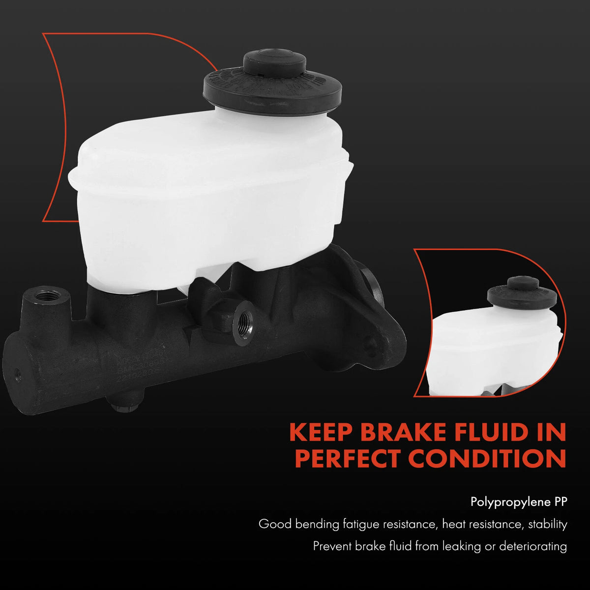 Brake Master Cylinder w/ Reservoir for Toyota Camry, Solara (2000–2003) 47201-06120, 47201-33191, M630895