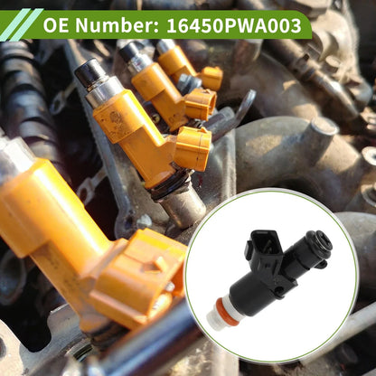 Fuel Injector No. 16450PWA003 for Honda Civic Hybrid (2003–2005) 1 Pc Black