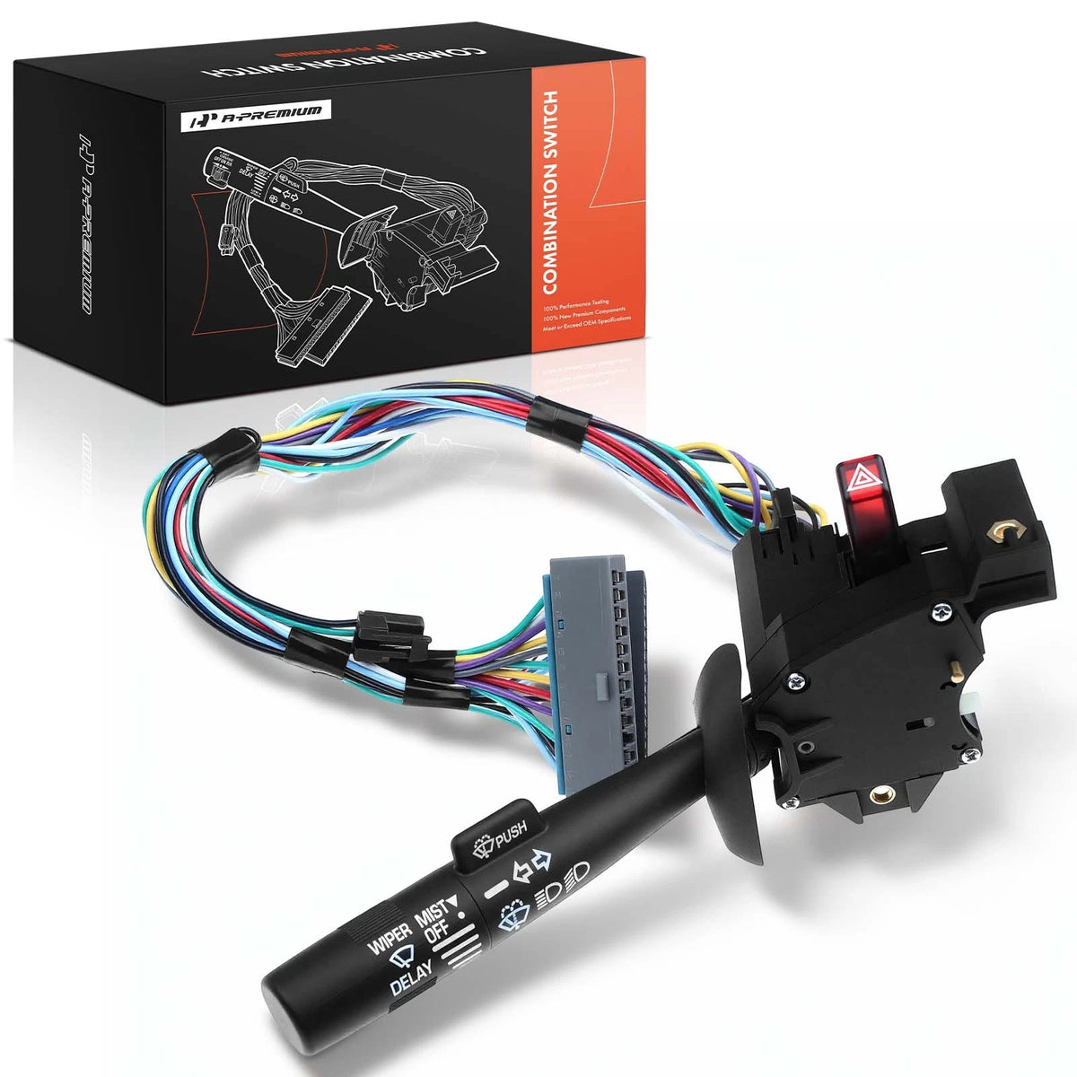 Windshield Wiper Turn Signal Switch for Chevy Tahoe GMC Yukon (1995–2000) - 26036313, 26047331, 26054726, 26054728, DS796
