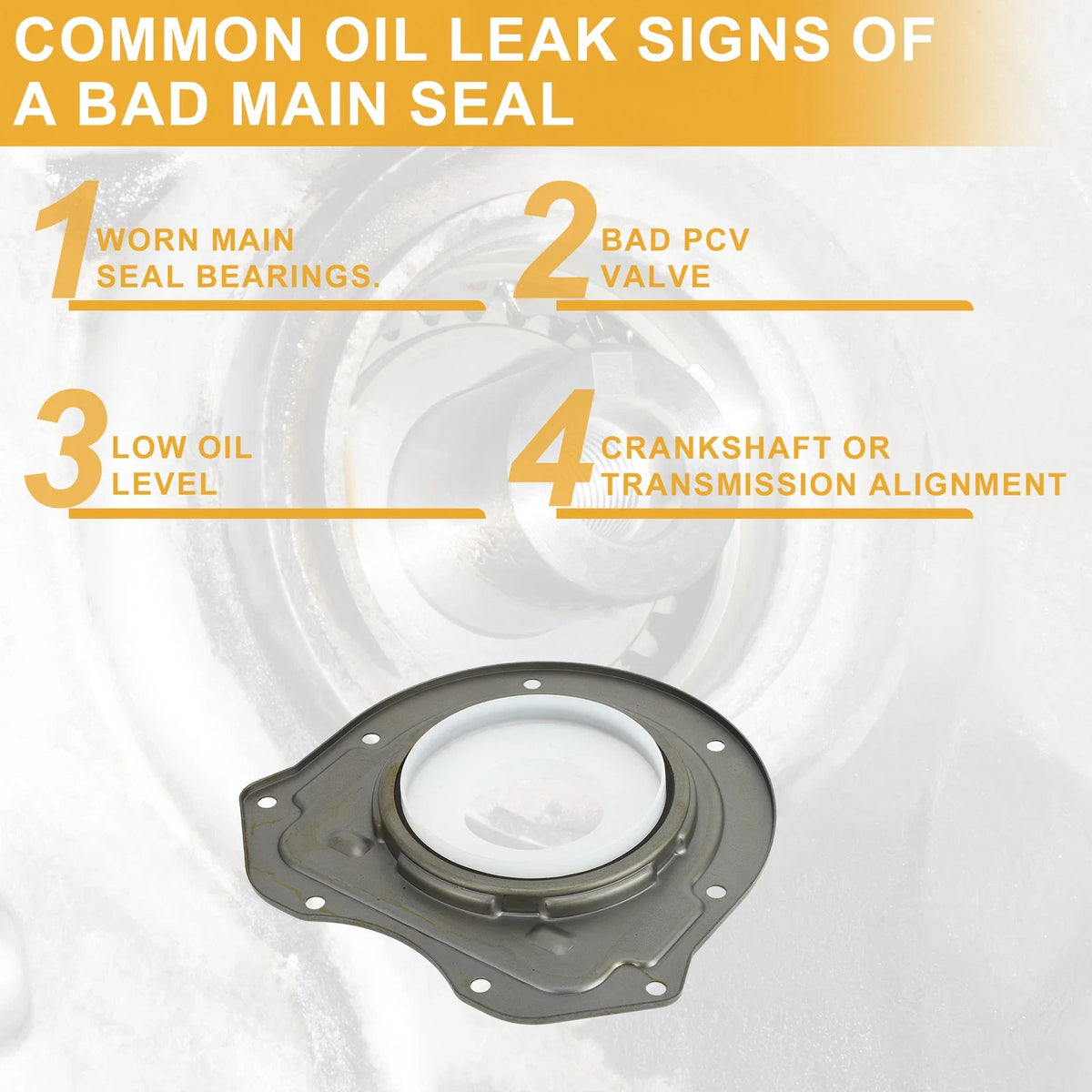 1 Pc Crankshaft Oil Seal for Ford Transit (2018–2019) No. 1352017