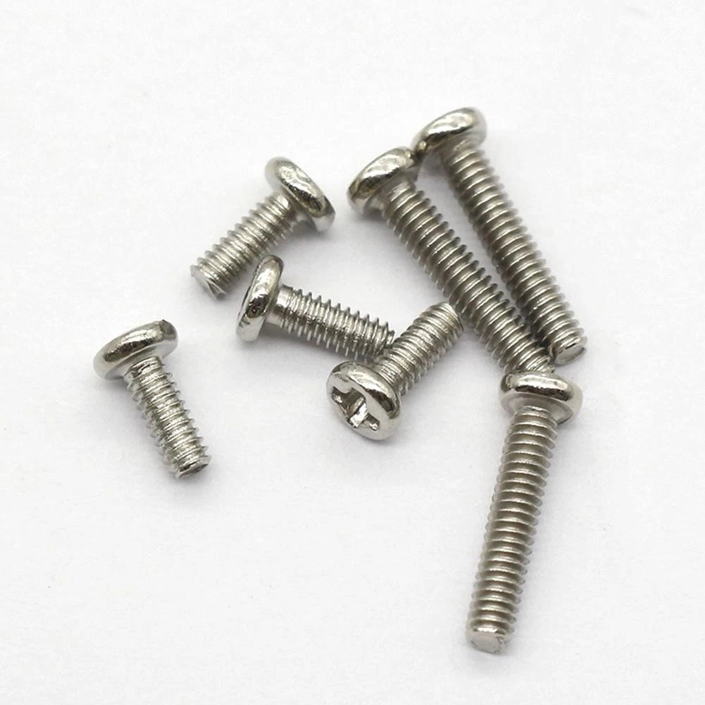 Set of 18 Stainless Steel Mini Screws for Watch Back Case or Eyeglasses