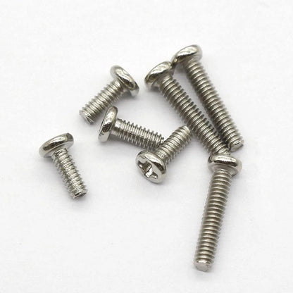 Set of 18 Stainless Steel Mini Screws for Watch Back Case or Eyeglasses