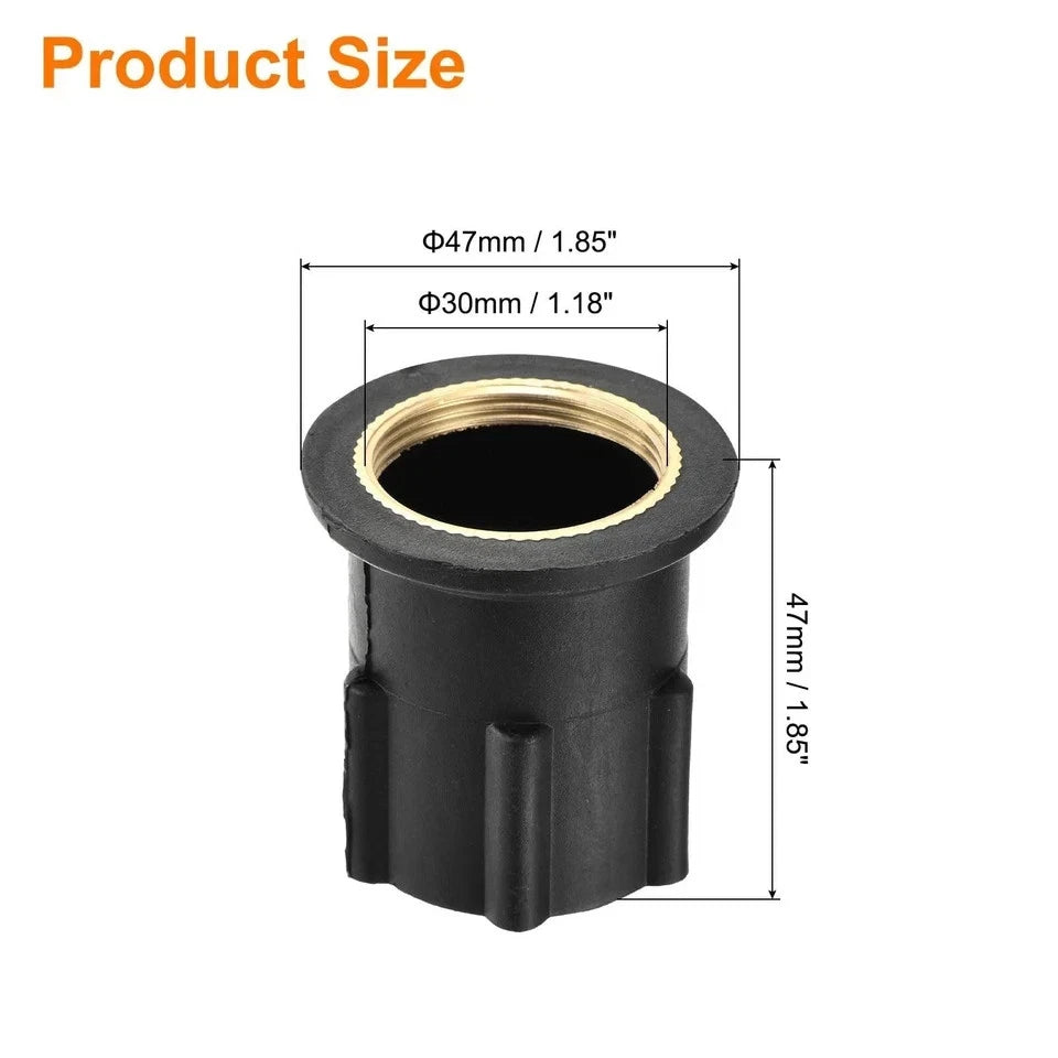 Faucet Nut Fixed Base for (1.18 Inch, Black)